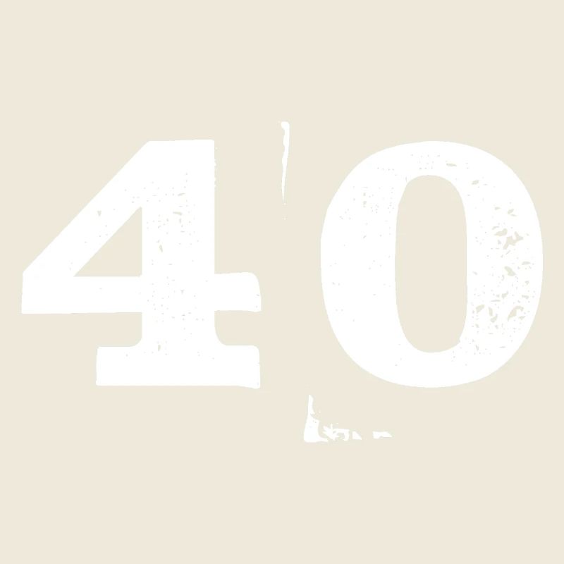 Grunge Quarante Chiffres Texture 40