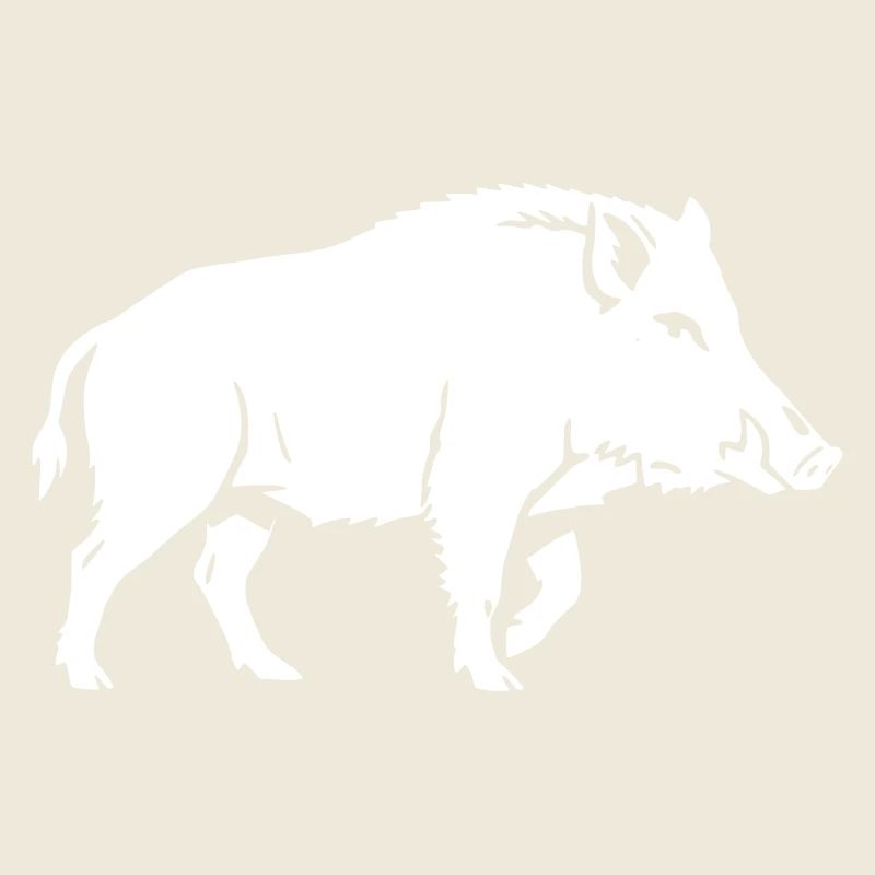 Wild Boar Silhouette Shadow Clean Vector