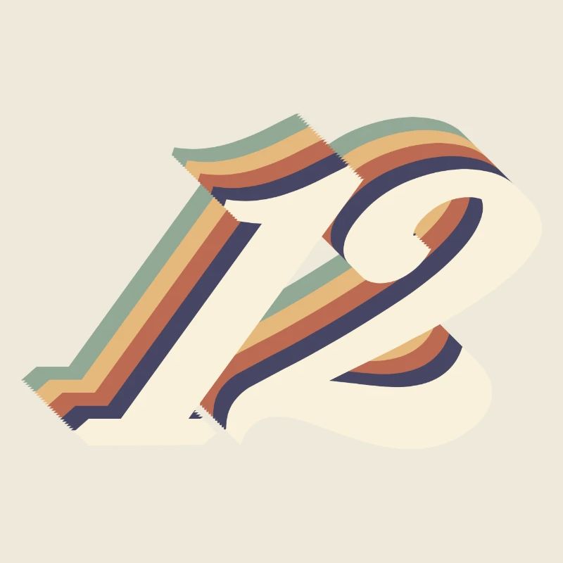 12e anniversaire vintage