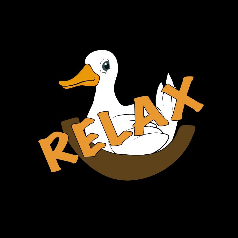 Drôle de canard disant relax