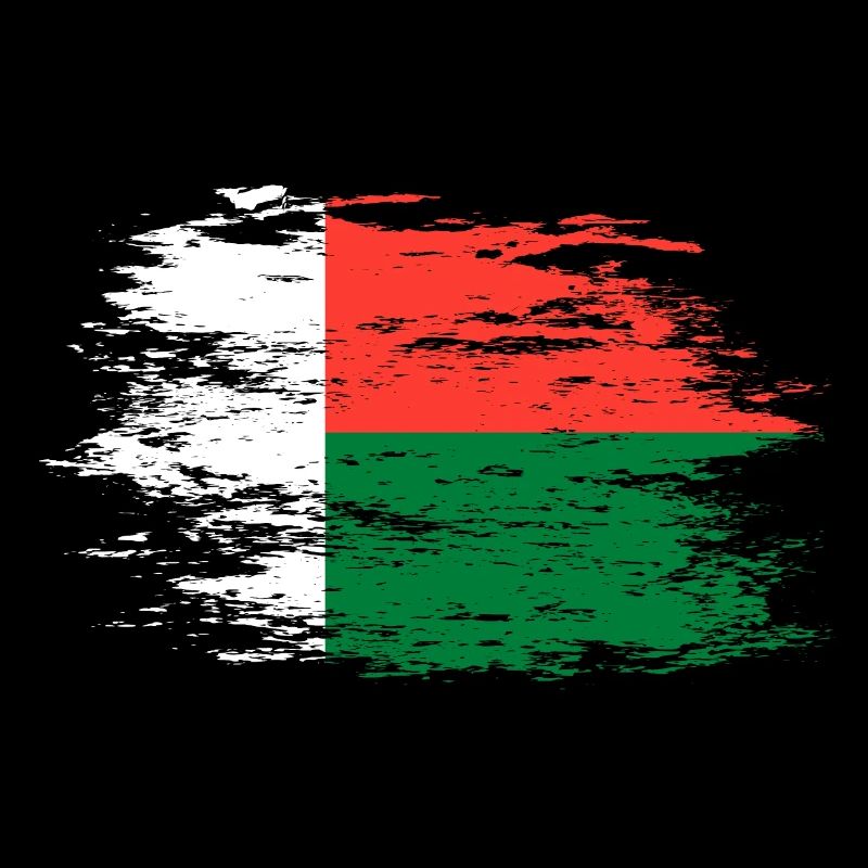 Madagaskar Flagge used