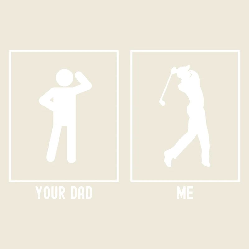 Ton père - Moi - Golf