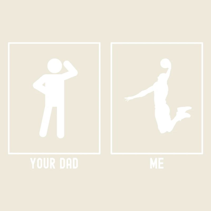 Dein Vater - Ich - Basketball Slam Dunk