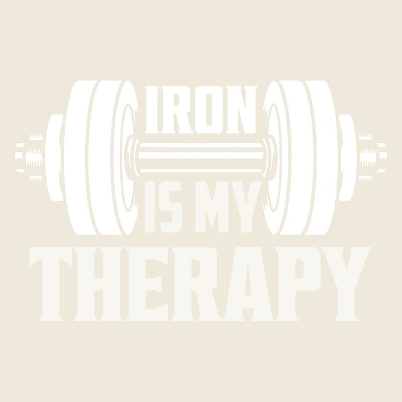 Iron Is My Therapy Weight Lifting Workout Training