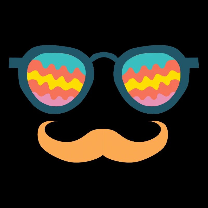 Fun Mustache Hipster Party Sunglasses