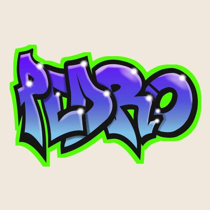 PEDRO graffiti sweatshirt hat teeshirt blue