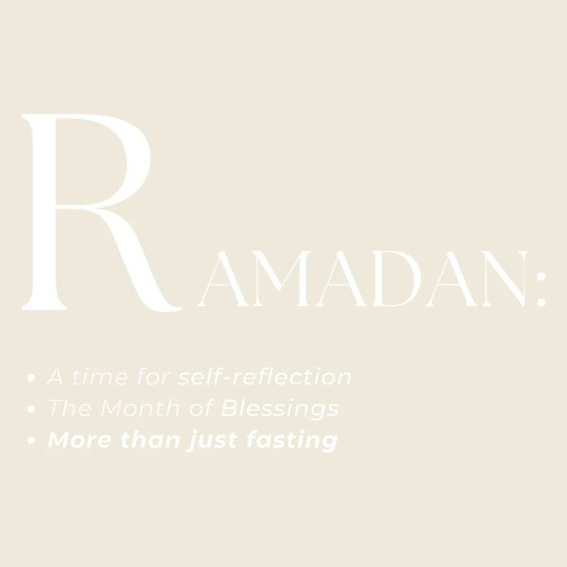 Design des Ramadan-Wörterbuch-Textstils