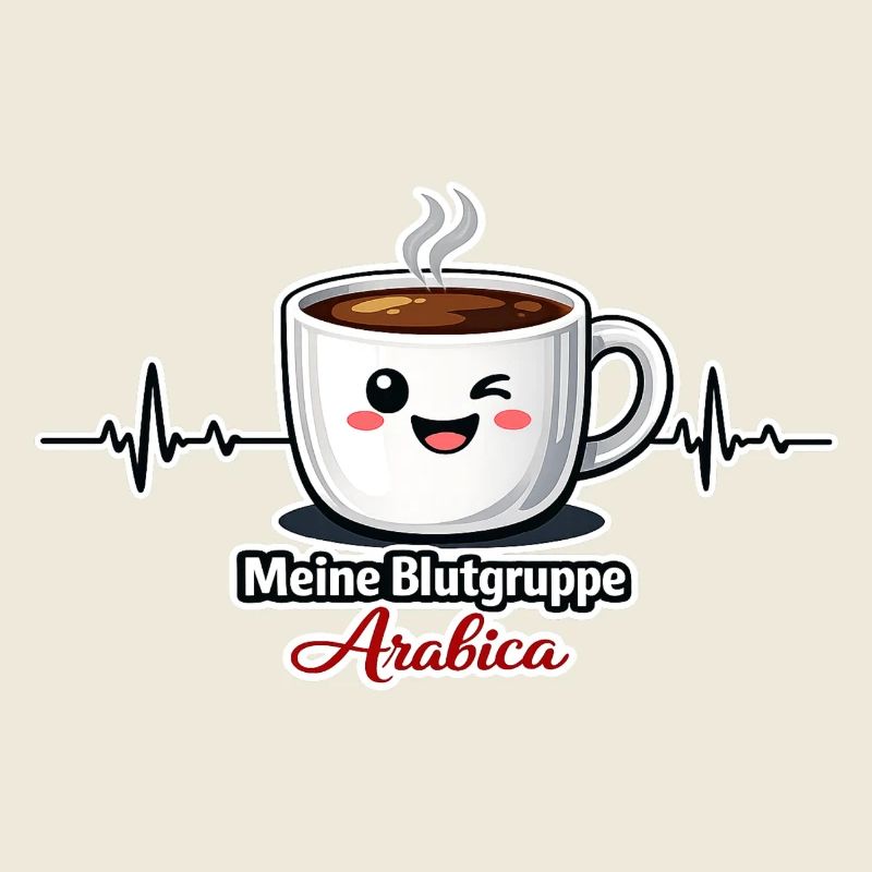 Meine Blutgruppe Arabica-Kaffeetrinker Spruch