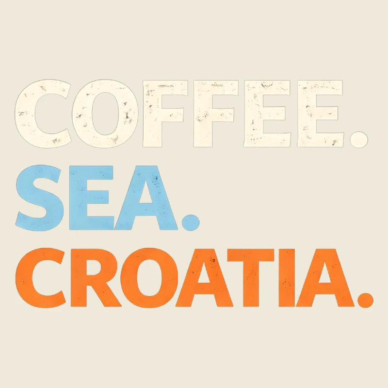 Coffee. Sea. Croatia.
