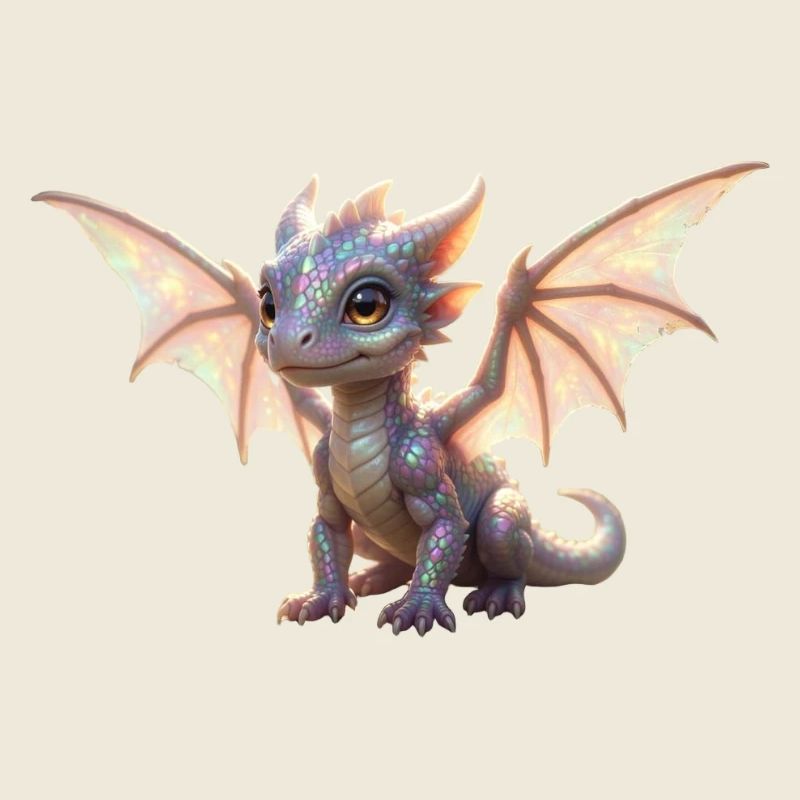Irisdrache: Schillernder Flügeldrache