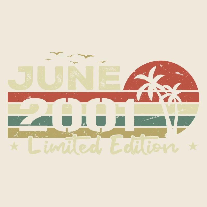 millésime de juin 23e anniversaire né 2001 vibe