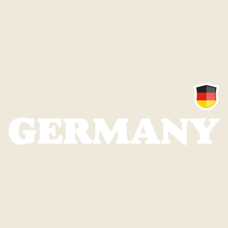 T-shirt de typographie Germany Crest