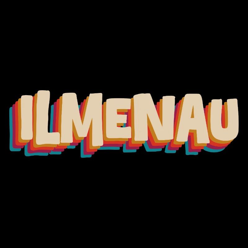 Lettrage rétro Ilmenau - Stadt Design
