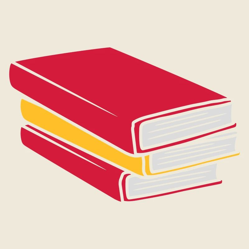 Design stacked books comic