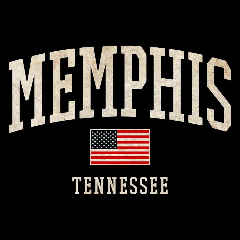 Drapeau vintage de Memphis Tennessee