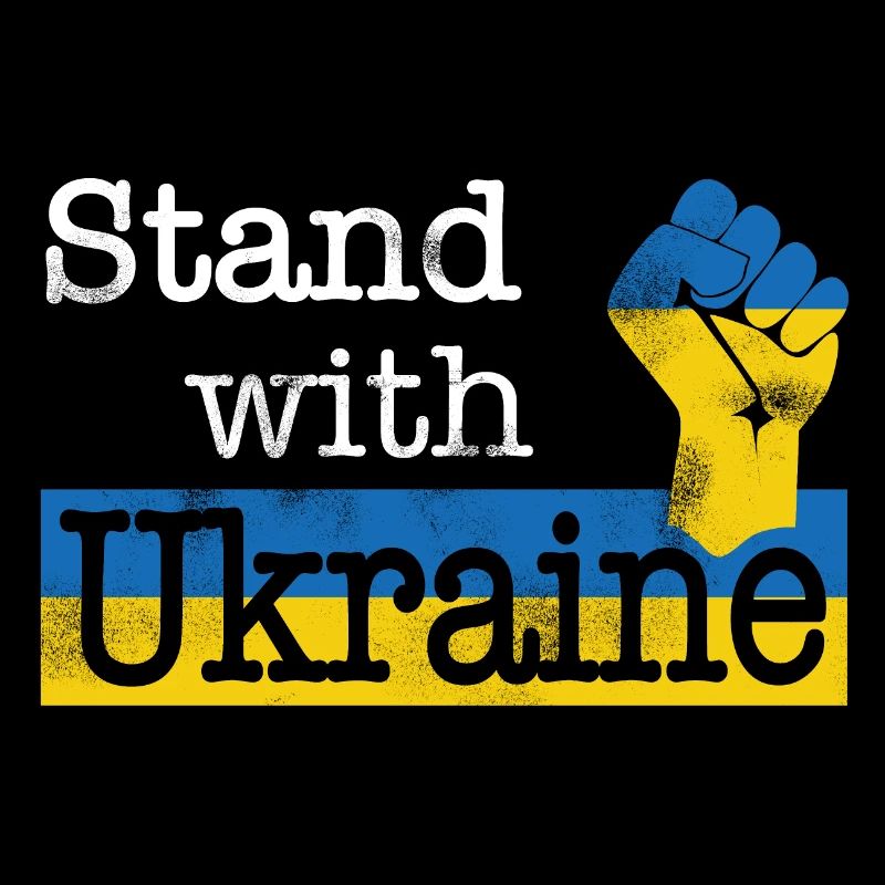 Soutenez l’Ukraine ! blanc bleu jaune