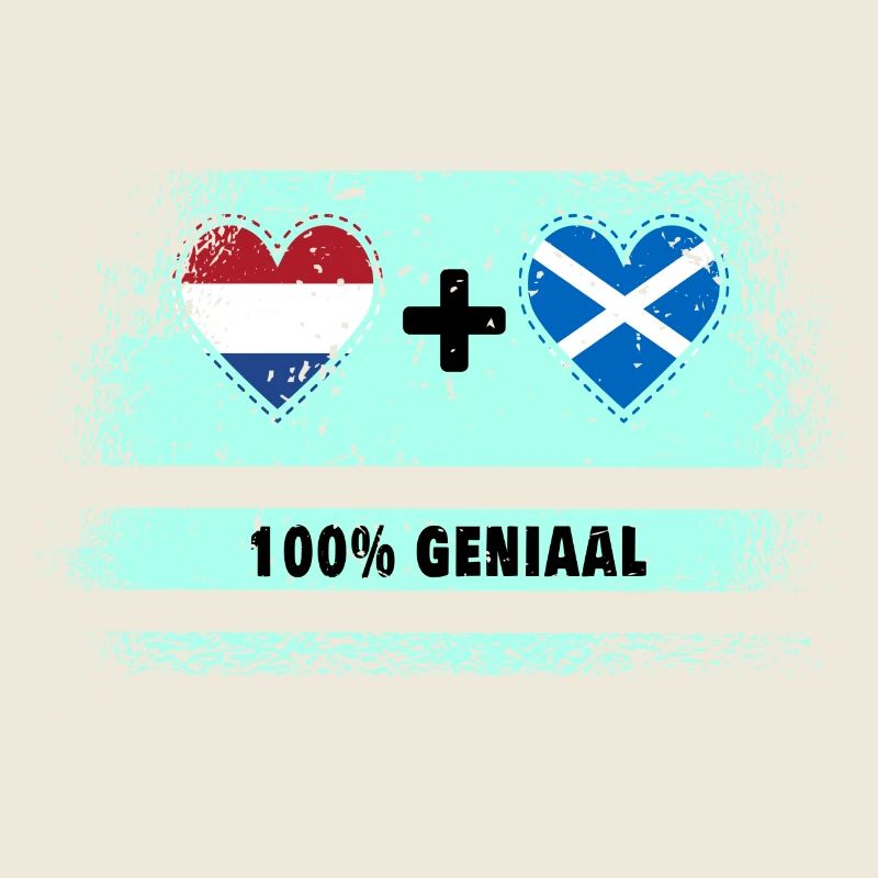 Ecosse et Pays-Bas 100% Genius flag