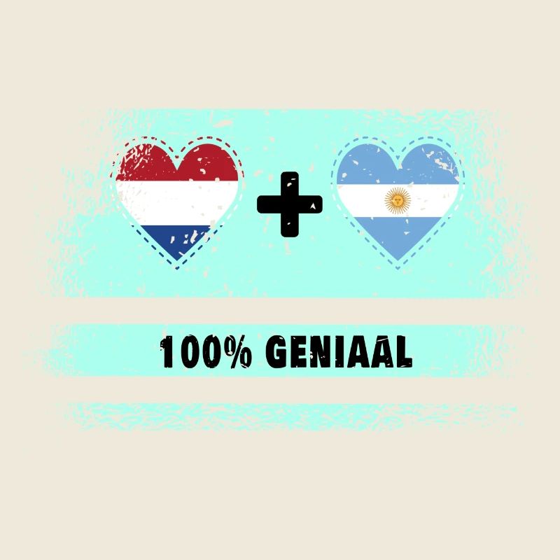 Drapeau 100% Genius de l’Argentine et des Pays-Bas