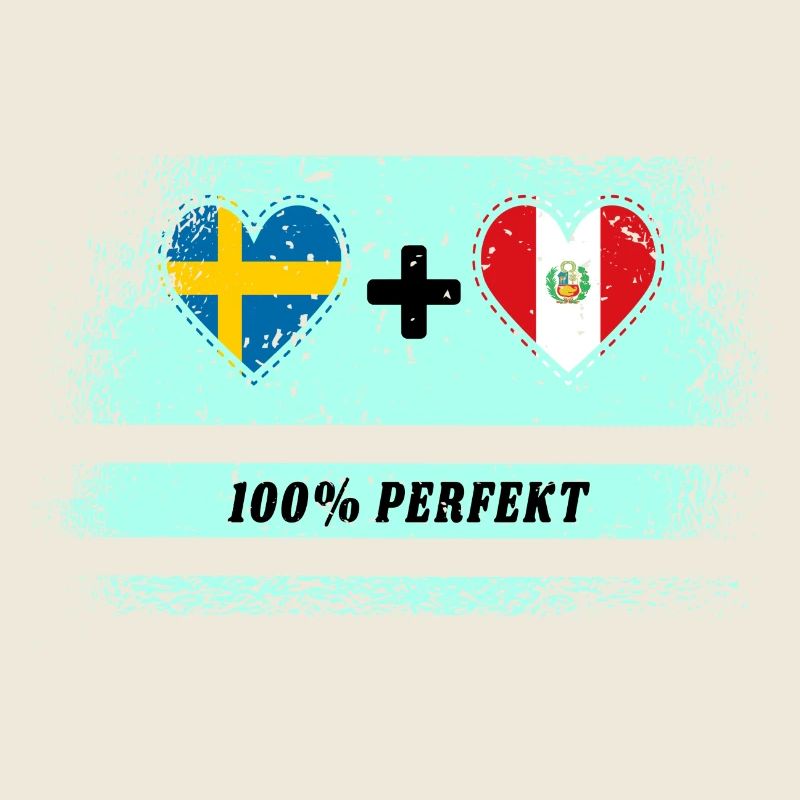 Peru & Schweden 100% perfekt / Geschenk