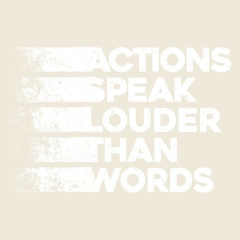 Les actions sont plus éloquentes que les mots - Motivation Gift