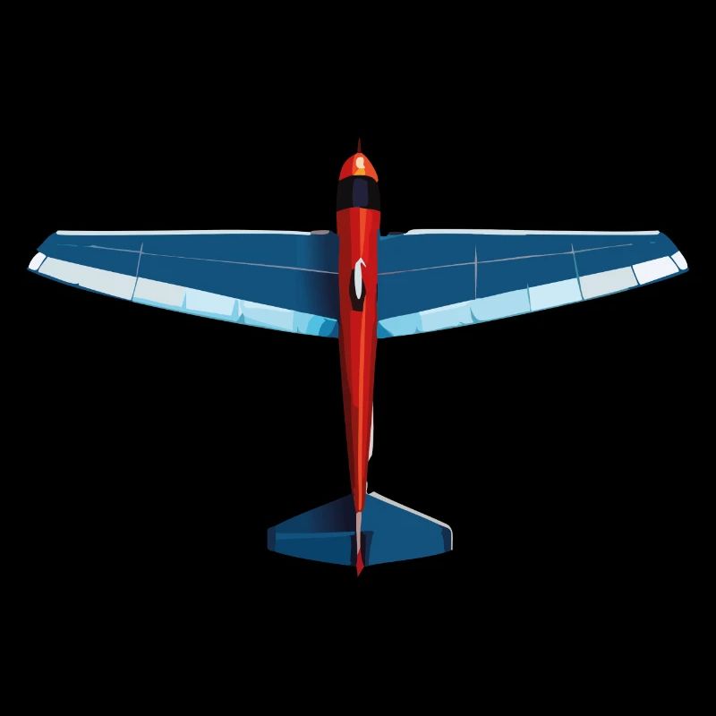 BleuPlaneur rouge