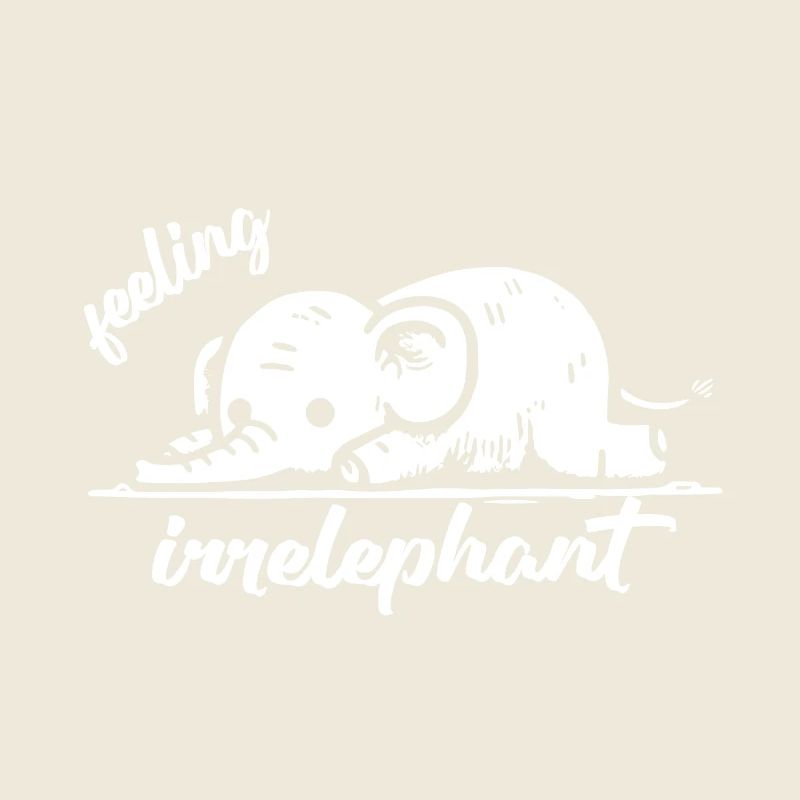 Sentiment irréléphant éléphant animaux drôle jeu de mots