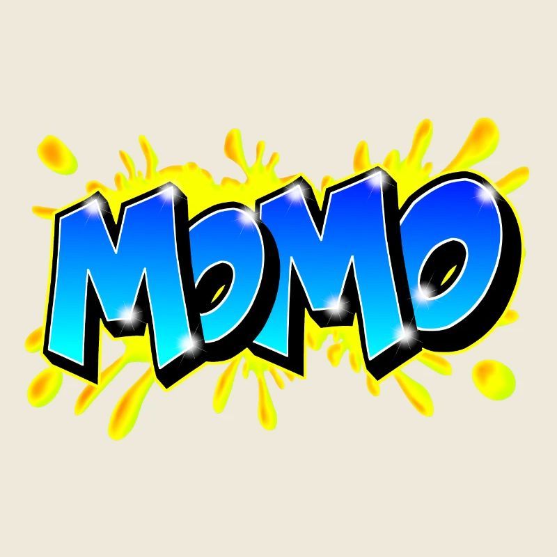 Graffiti Name MOMO printable on evrything