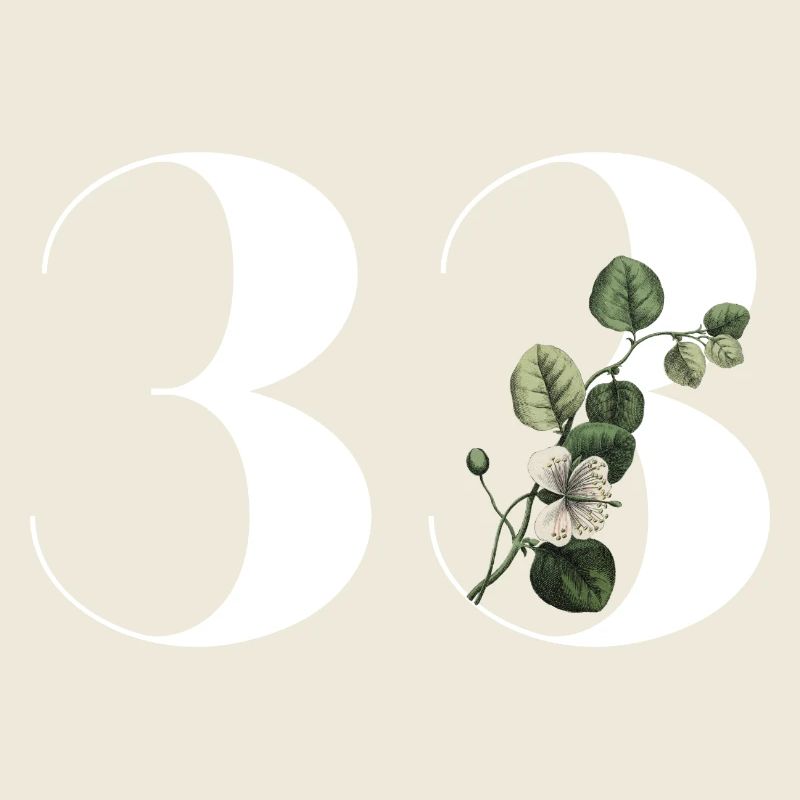 Nummer 33 Blumengrün - 33. Blumengeburtstag