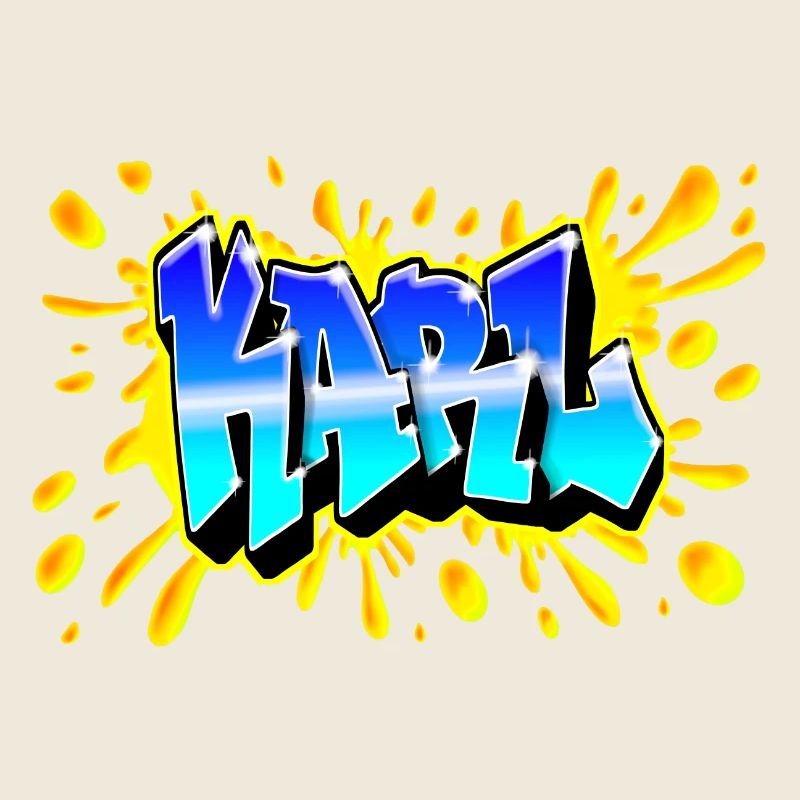 GRAFFITI KARL SPLASH JAUNE