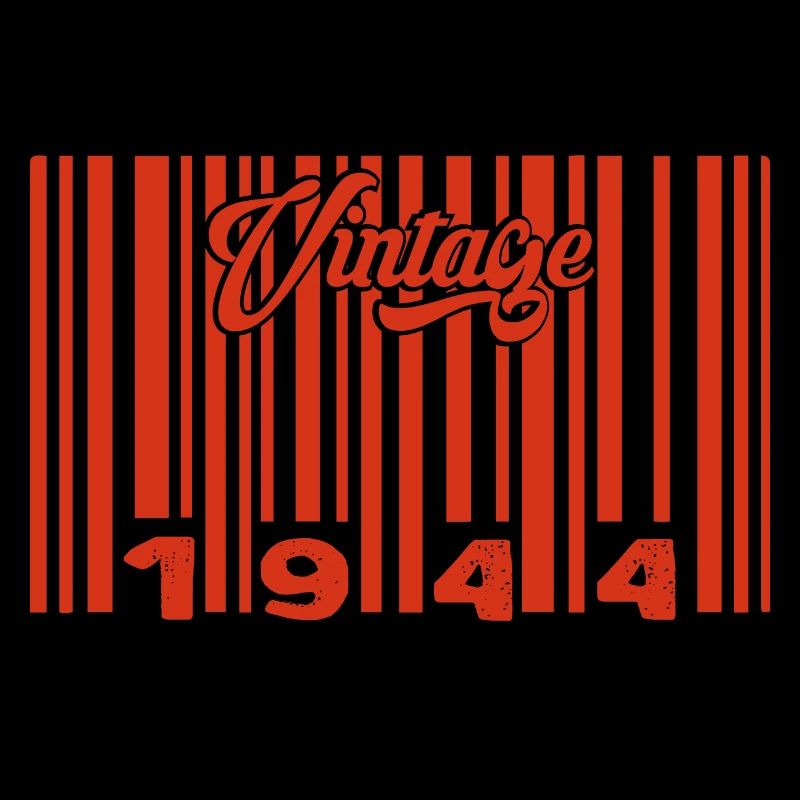 Vintage 1944 Born In 1944 881 Years Bar Code Annivers