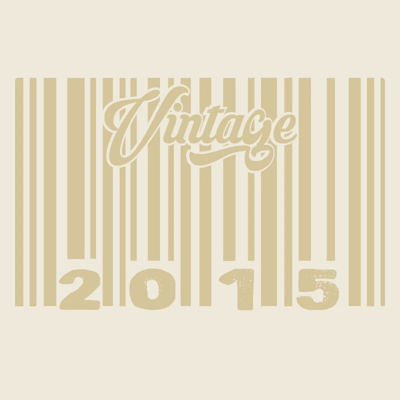 vintage 2015 Code barre 2015: Année 2025.