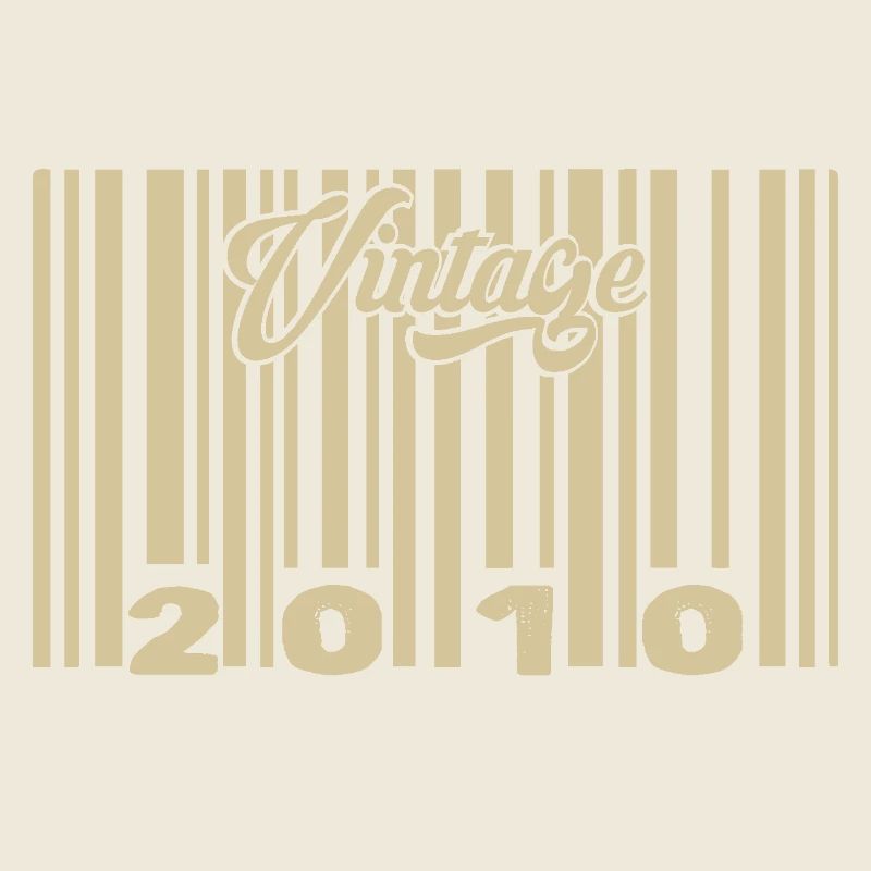 vintage 2010 Code barre 2010: Année 2025.