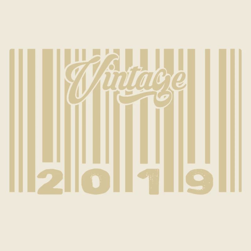 vintage 2019 Code barre 2019: Année 2025.