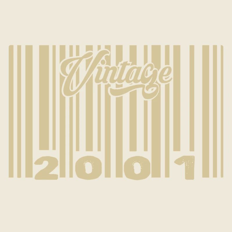 vintage 2001 Barcode 2001: Year 2025.