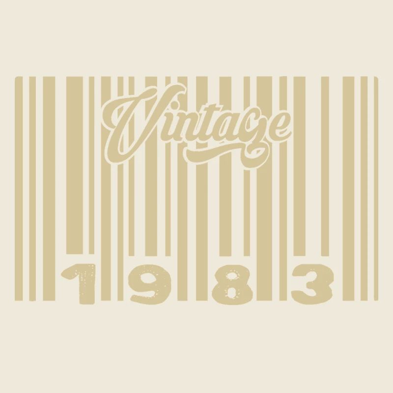 Vintage 1983 Barcode 1983: Year 2025.
