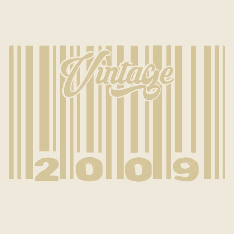 vintage 2009 Code barre 2009: Année 2025.