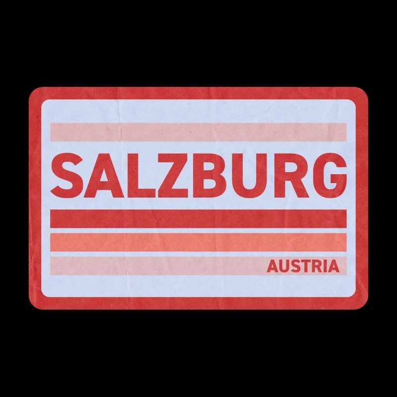Imprimé de style rétro de Salzbourg