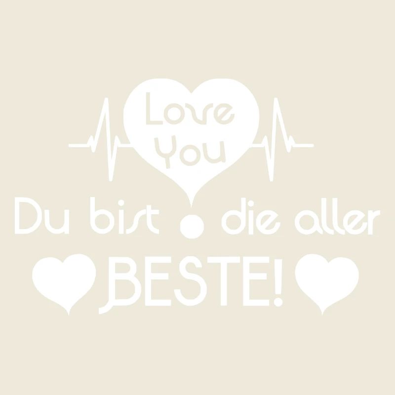 Je t’aime, tu es le meilleur ! - Blanc