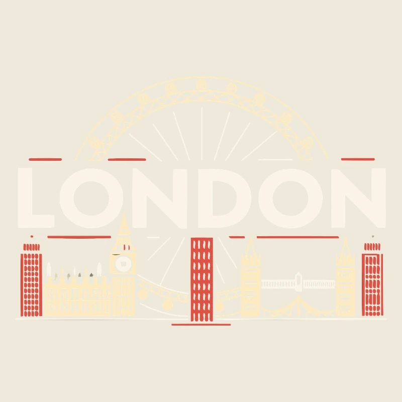 Londres Skyline et Grande Roue