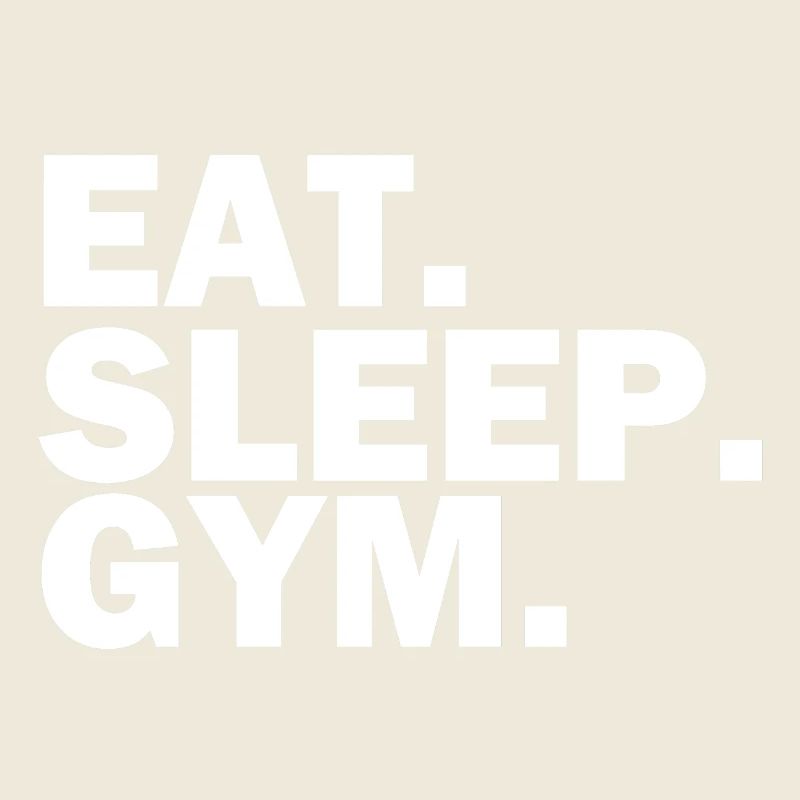 Mangez le sommeil Gym blanc