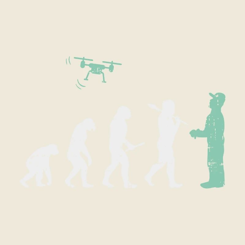 Evolution Drohne T-Shirt I Modellbau I Geschenk