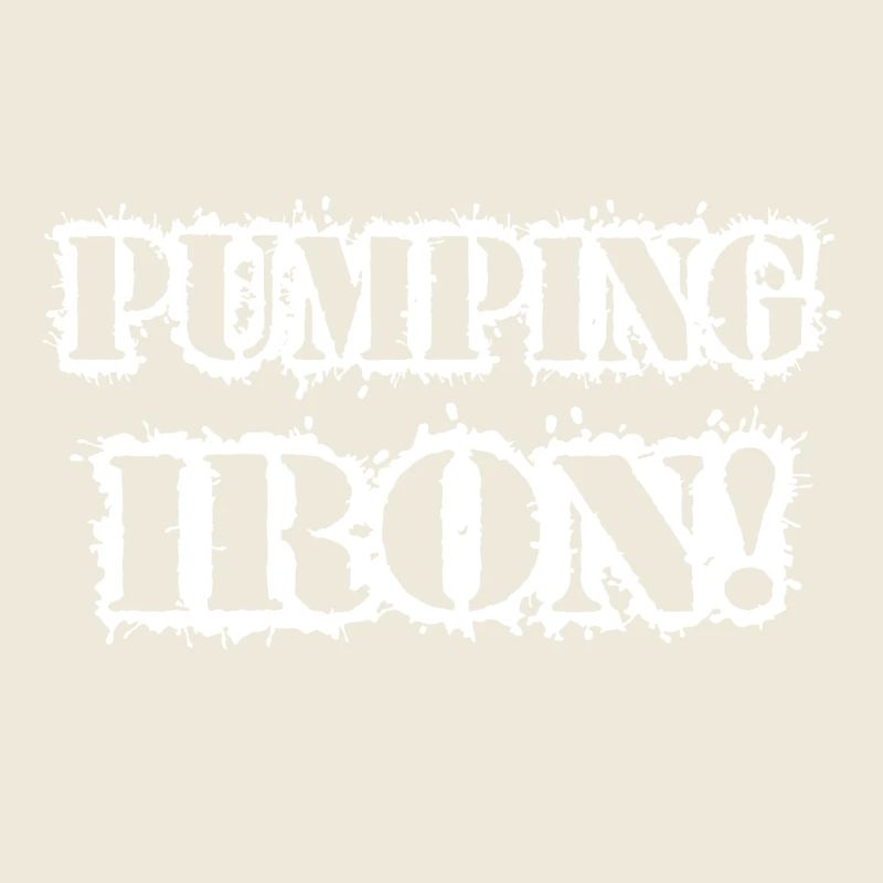 Pumping Iron Grunge Typografie