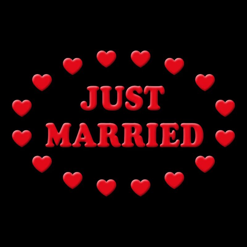 Just Married Coeurs (Mariage / Noce)
