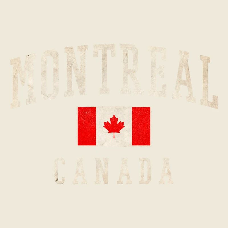 Montreal Canada Distressed Flag