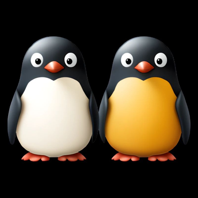 2 cute Penguins