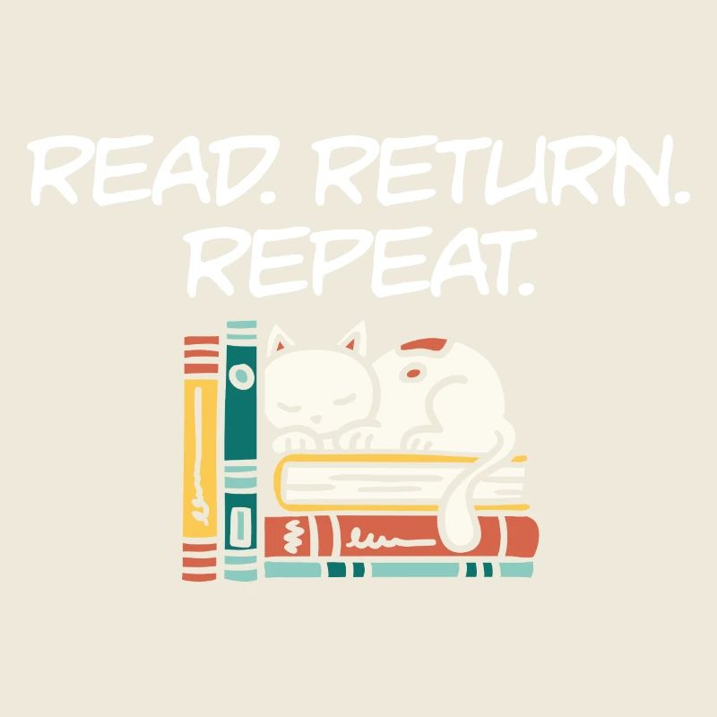 Library Worker Librarian Read Return Repeat Book