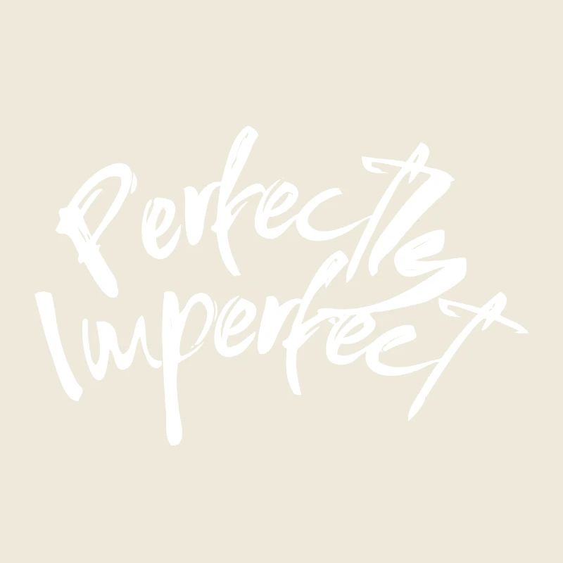 perfectly imperfect lettering spruch