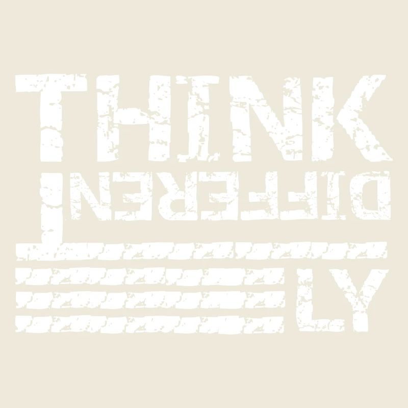 Anders denken – Grunge Typografie Design