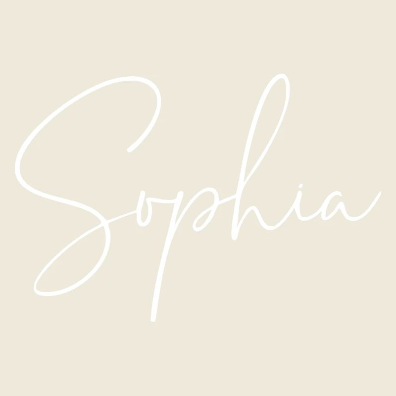Sophia / Conception d’écriture manuscrite (Blanc)