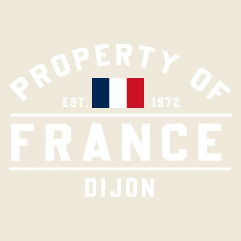 French Flag Graphic Dijon Logo